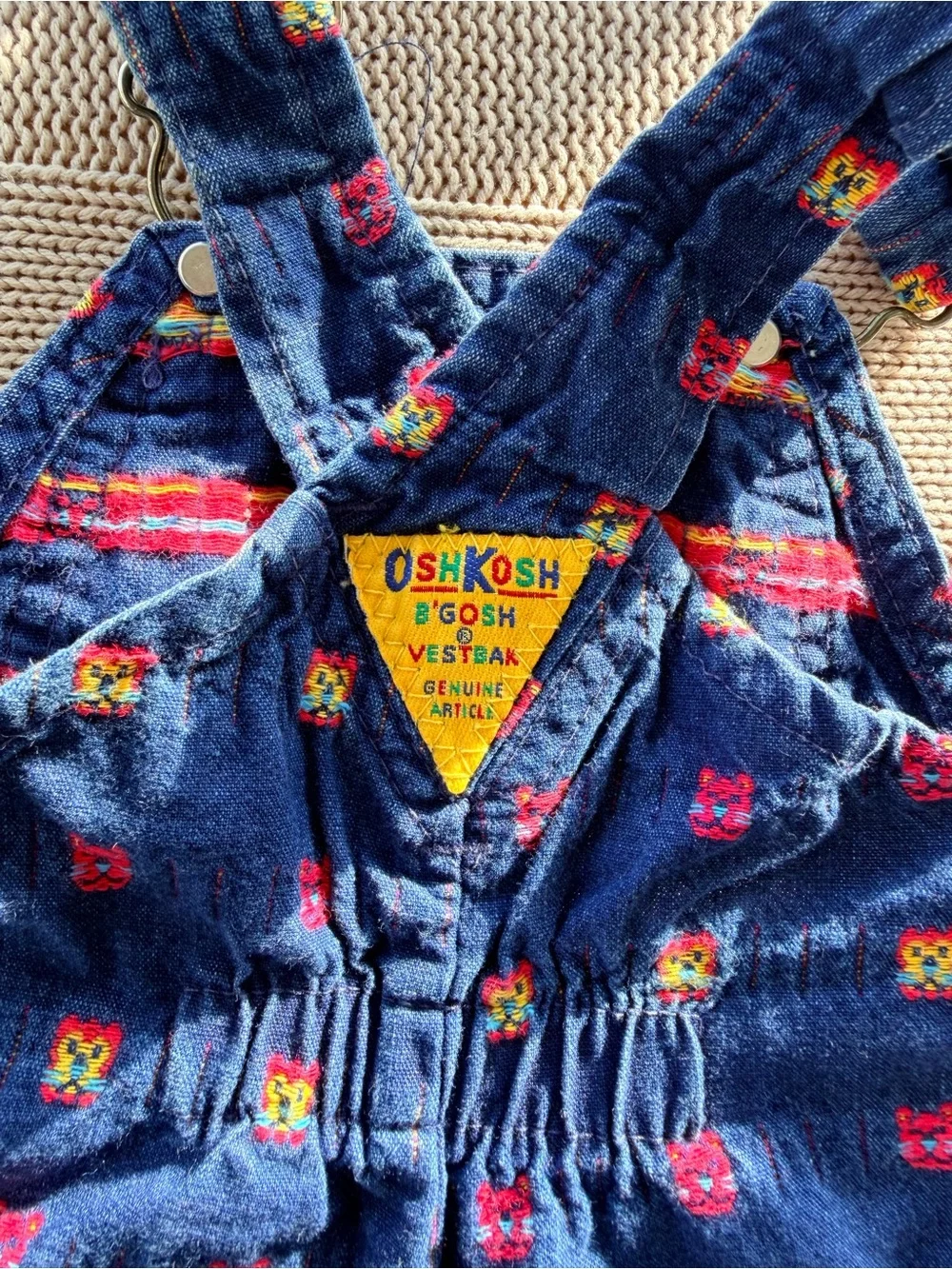Rare Vintage y2k OshKosh B'gosh Navy Short cotton denim Overalls